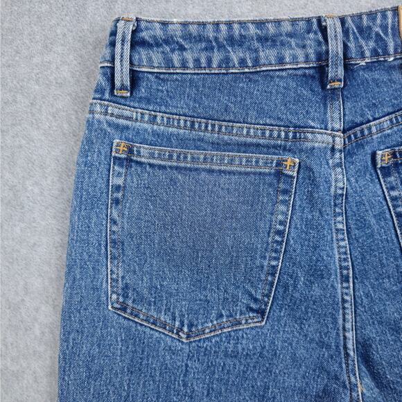 Neuw Womens Size 27 Lola High Waisted Mom Jeans Frayed Hem - Picture 8 of 16